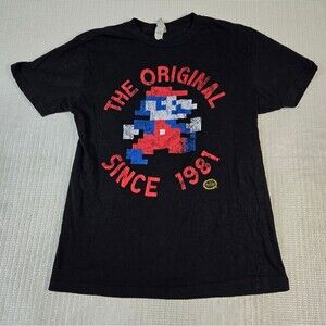 Vintage Retro Super Mario Brothers Nintendo Since 1981 8 Bit Shirt Youth